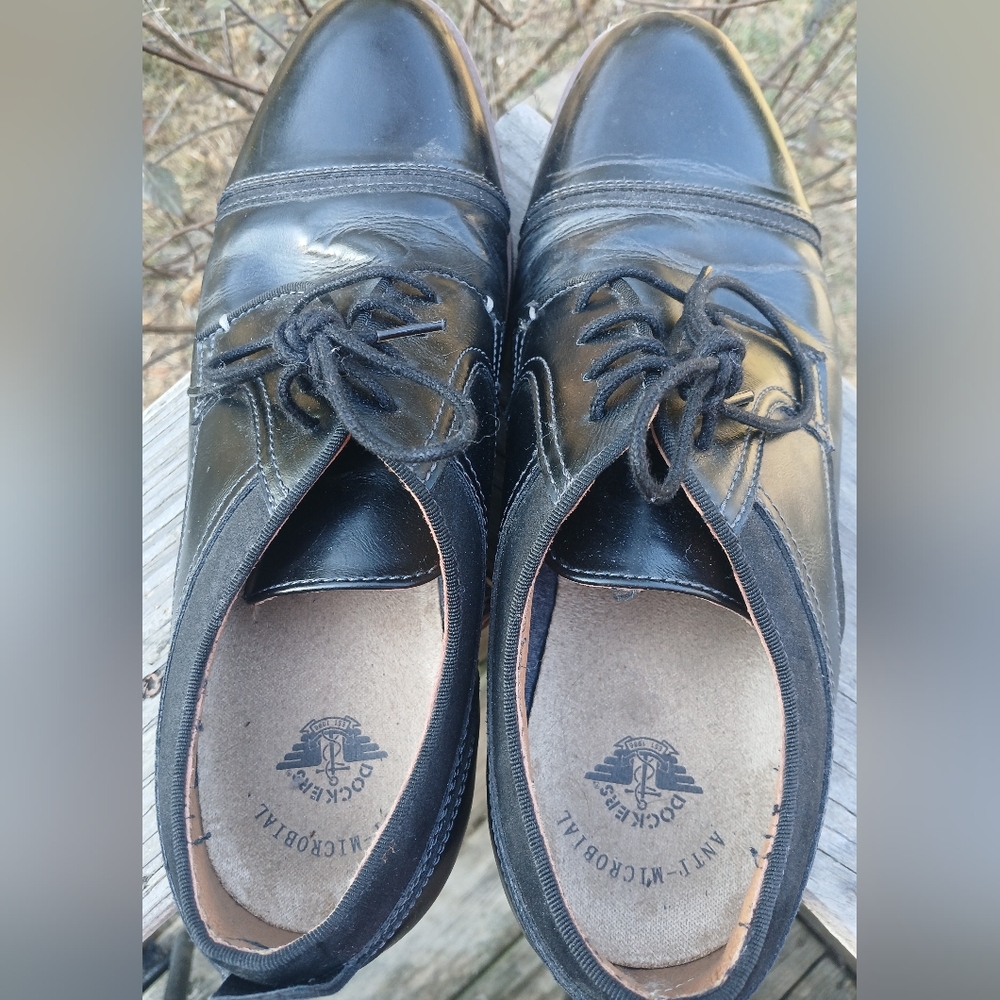 Dockers Mens Anti Microbial Dress Shoes, Almond Toe Lace-up Size 9.5